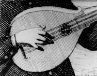 Johann Christoph Weigel: Musicalisches Theatrum, Nrnberg, etwa 1715/1725: "Guitar-Spieler" (Ausschnitt)