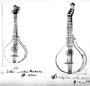 F. M. Böhme: Handschriftlicher Nachlaß, "Musik-Instrumente", Heft 2, Abb. 862f.: "Saiteninstrumente" 