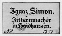 Schlagzither, Ignaz Simon, Haidhausen 1842; Reproduktion nach Kinsky 1912