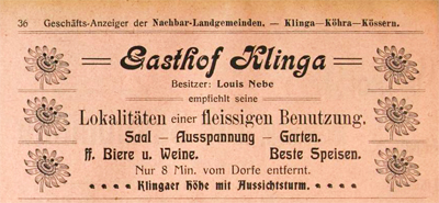 Adressbuch für die Städte Grimma, Brandis, Mutzschen, Naunhof, Nerchau und Trebsen sowie Nachbar-Landgemeinden«, Ausgabe 1909, S. 36