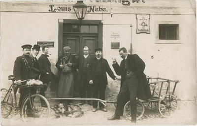 Gasthof und Posthilfsstelle Louis Nebe, Fotografie um 1910