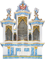 Orgel Christian Schmidt 1744 | Dorfkirche Klinga